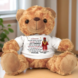 From Hard Work To Success, You Made It - Family Personalized Custom Teddy Bear Plush - Graduation Gift For Family Members, Siblings, Brothers, Sisters