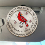 In Loving Remembrance - New Arrival, Memorial Personalized Custom Car Visor Clip - Sympathy Gift For Dad AMZ