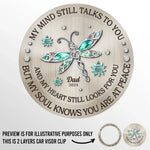 In Loving Remembrance - New Arrival, Memorial Personalized Custom Car Visor Clip - Sympathy Gift For Dad AMZ