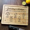 Grandma’s Kitchen, Where Love Bakes - Family Personalized Custom Engraved Wooden Cutting Board - Mother's Day, Gift For Mom, Grandma