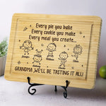 Welcome To The Land Of Endless Snacks - Family Personalized Custom Engraved Wooden Cutting Board - Mother's Day, Gift For Grandma