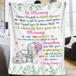 Already Loving You, Mommy - Family Personalized Custom Blanket - Mother's Day, Baby Shower Gift, Gift For Mom, Grandma, New Moms