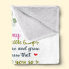 Can’t Wait To Grow With You - Family Personalized Custom Blanket - Mother's Day, Baby Shower Gift, Gift For First Mom