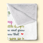 Mom, I Can’t Wait To Meet You - Family Personalized Custom Blanket - Mother's Day, Baby Shower Gift, Gift For Mom, Grandma