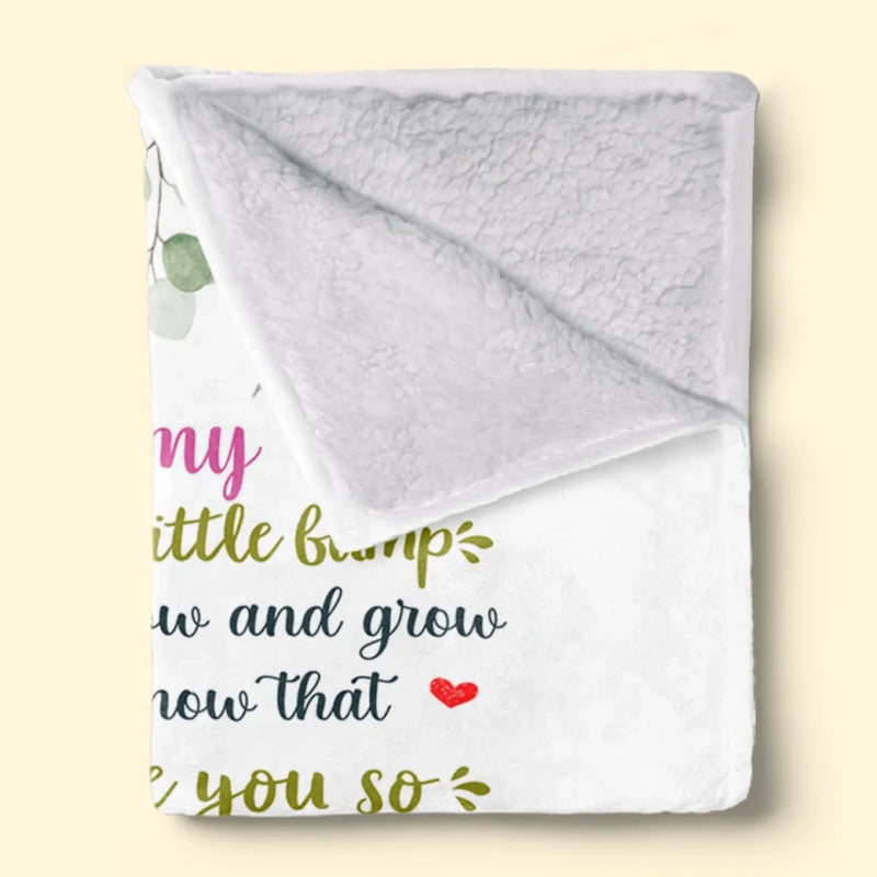 Mom, I Can’t Wait To Meet You - Family Personalized Custom Blanket - Mother's Day, Baby Shower Gift, Gift For First Mom