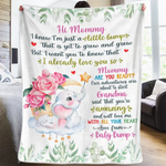 Mommy, I Love You Already - Family Personalized Custom Blanket - Mother's Day, Baby Shower Gift, Gift For Mom, Grandma, New Moms