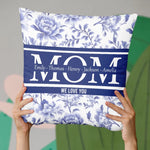 Custom Name Floral Gifts for Mom - Personalized Pillow