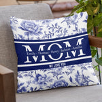 Custom Name Floral Gifts for Mom - Personalized Pillow