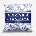 Custom Name Floral Gifts for Mom - Personalized Pillow