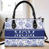À chaque battement de cœur, vous êtes entouré d'amour - Sac à main en cuir personnalisé pour la famille - Fête des mères, cadeau pour maman, grand-mère