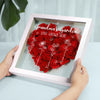 Love Blooms With You - Family Personalized Custom Flower Shadow Box - Mother's Day, Gift For Mom, Grandma