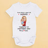 Being Your Mom Is My Favorite Full-time Job - Family Personalized Custom Baby Onesie - Mother's Day, Baby Shower Gift, Gift For First Mom