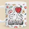 Built With Love, Held By Heart - Family Personalized Custom 3D Inflated Effect Printed Mug - Mother's Day, Gift For Mom, Grandma