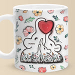 Built With Love, Held By Heart - Family Personalized Custom 3D Inflated Effect Printed Mug - Mother's Day, Gift For Family