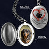 Custom Photo My Angel With Fur - Memorial Personalized Custom Locket Necklace - Sympathy Gift For Pet Owners, Pet Lovers