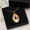 Custom Photo My Angel With Fur - Memorial Personalized Custom Locket Necklace - Sympathy Gift For Pet Owners, Pet Lovers