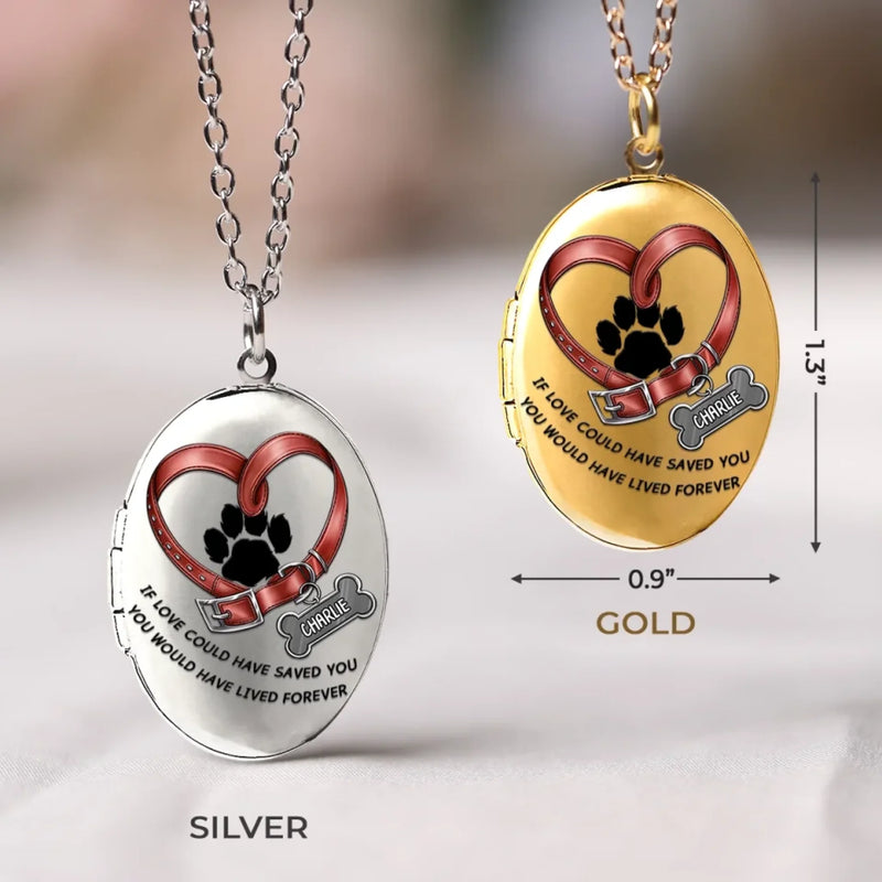 Custom Photo My Angel With Fur - Memorial Personalized Custom Locket Necklace - Sympathy Gift For Pet Owners, Pet Lovers