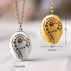 Custom Photo Paw Prints On My Soul - Memorial Personalized Custom Locket Necklace - Sympathy Gift For Pet Owners, Pet Lovers