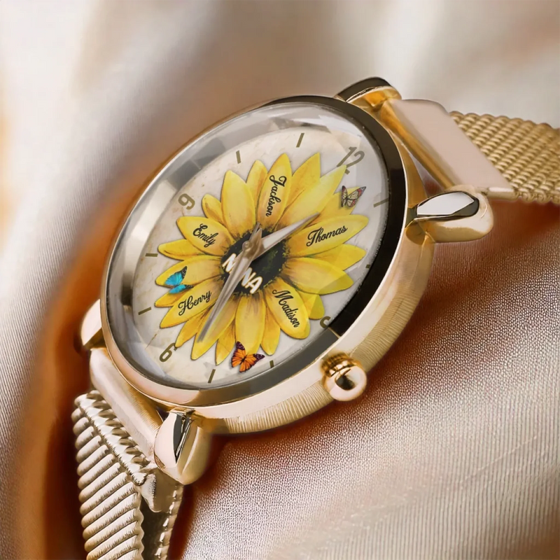 Together Always At Heart - Family Personalized Custom Women's Watch - Mother's Day, Gift For Mom, Grandma