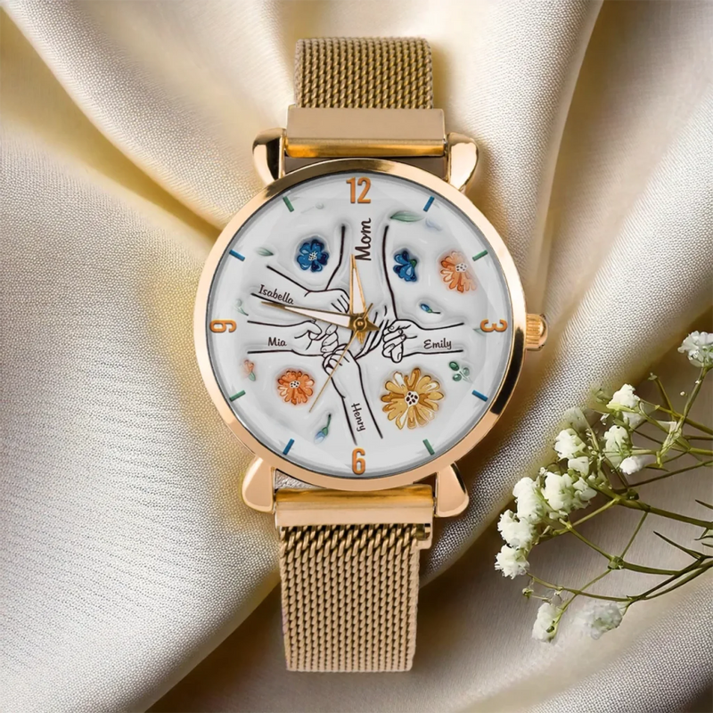 Family Is Forever - Family Personalized Custom 3D Inflated Effect Printed Women's Watch - Mother's Day, Gift For Mom, Grandma