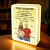 My First Friend, My Forever Guide - Family Personalized Custom LED Mirror Frame Lamp - Mother's Day, Gift For Mom, Daughter