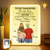 My First Friend, My Forever Guide - Family Personalized Custom LED Mirror Frame Lamp - Mother's Day, Gift For Mom, Daughter