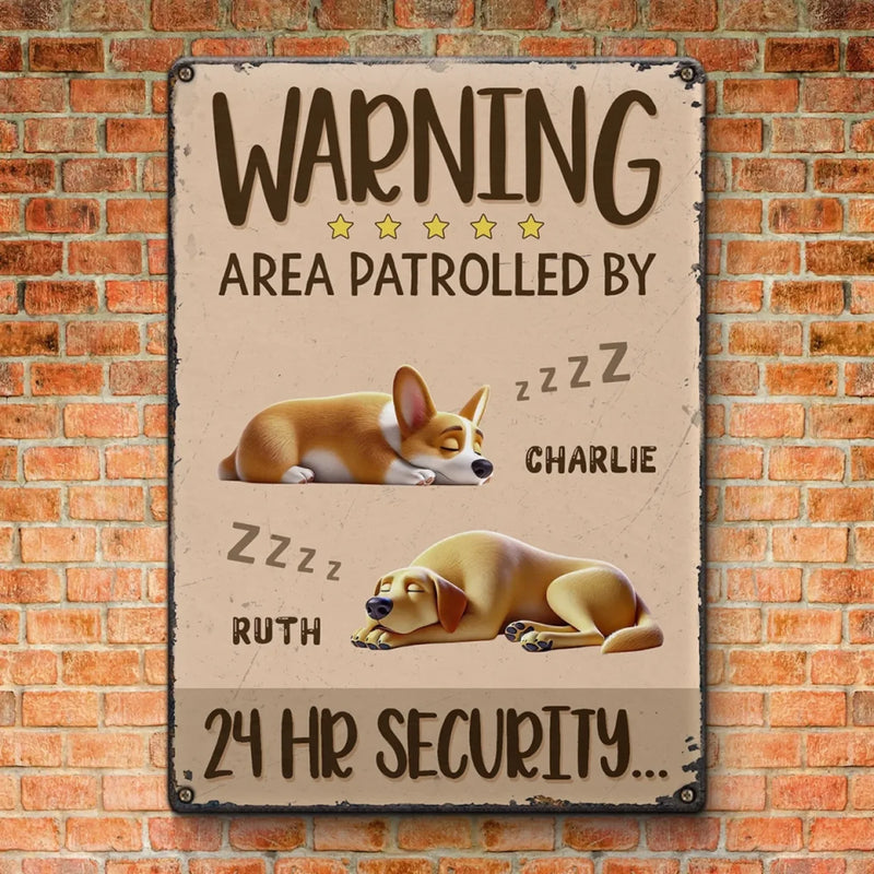 Nap First, Bark Later - Dog Personalized Custom Home Decor Metal Sign - House Warming Gift For Pet Owners, Pet Lovers