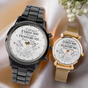 One Love, One Timepiece - Couple Personalized Custom Unisex Watch - Gift For Gift For Husband Wife, Anniversary