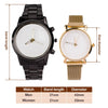 One Love, One Timepiece - Couple Personalized Custom Unisex Watch - Gift For Gift For Husband Wife, Anniversary