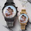 Custom Photo Love In Every Moment - Couple Personalized Custom Unisex Watch - Gift For Gift For Husband Wife, Anniversary