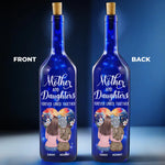 Love That Shines Through Generations - Family Personalized Custom Blue Bottle Lamp - Mother's Day, Gift For Mom, Daughters