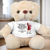 Always Cheering You On - Family Personalized Custom Teddy Bear Plush - Graduation Gift For Daughter, Son