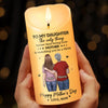 Two Hearts Forever Connected - Family Personalized Custom LED Candle - Mother's Day, Gift For Mom, Daughter