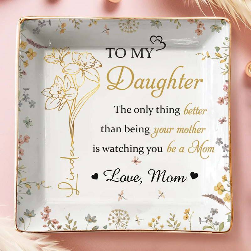 You Make Motherhood Beautiful - Family Personalized Custom Full-Print Jewelry Dish - Mother's Day, Gift For Mom, Grandma