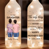 Growing Together In Love - Family Personalized Custom Bottle Lamp - Mother's Day, Gift For Mom, Daughter