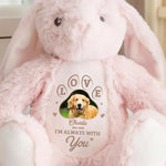 Custom Photo Forever My Cuddle Buddy - Memorial Personalized Custom Easter Bunny Plush - Sympathy Gift For Pet Owners, Pet Lovers