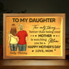Every Step Echoes Her Love - Family Personalized Custom Frame Light Box - Mother's Day, Gift For Mom, Daughter