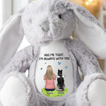 From Heaven With Endless Love - Memorial Personalized Custom Easter Bunny Plush - Sympathy Gift For Cat Lovers, Pet Lovers