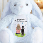 From Heaven With Endless Love - Memorial Personalized Custom Easter Bunny Plush - Sympathy Gift For Cat Lovers, Pet Lovers