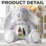 From Heaven With Endless Love - Memorial Personalized Custom Easter Bunny Plush - Sympathy Gift For Cat Lovers, Pet Lovers