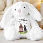 From Heaven With Endless Love - Memorial Personalized Custom Easter Bunny Plush - Sympathy Gift For Cat Lovers, Pet Lovers