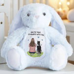 From Heaven With Endless Love - Memorial Personalized Custom Easter Bunny Plush - Sympathy Gift For Cat Lovers, Pet Lovers