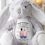 Proud Of Who You’ve Become - Family Personalized Custom Easter Bunny Plush - Mother's Day, Gift For Mom, New Moms, Daughter