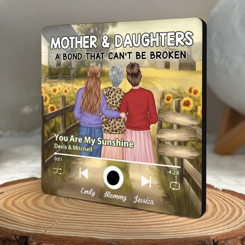 Our Souls Are Forever Entwined - Family Personalized Custom Music Fridge Magnet That Can Play Songs - Mother's Day Gift For Mom, Daughter