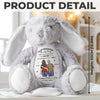 Proud Of Who You’ve Become - Family Personalized Custom Easter Bunny Plush - Mother's Day, Gift For Mom, Daughter
