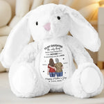 Proud Of Who You’ve Become - Family Personalized Custom Easter Bunny Plush - Mother's Day, Gift For Mom, New Moms, Daughter