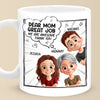 Mom, You Nailed It - Family Personalized Custom Mug - Mother's Day, Gift For Mom, Grandma