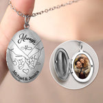 Custom Photo Our Forever Moment - Couple Personalized Custom Locket Necklace - Gift For Couple