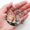 Living The Dream, Cat Mom Life - Cat Personalized Custom Shaped Acrylic Keychain - Gift For Pet Owners, Pet Lovers