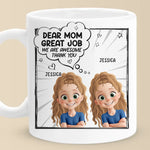 Mom, You Nailed It - Family Personalized Custom Mug - Mother's Day, Gift For Mom, Grandma